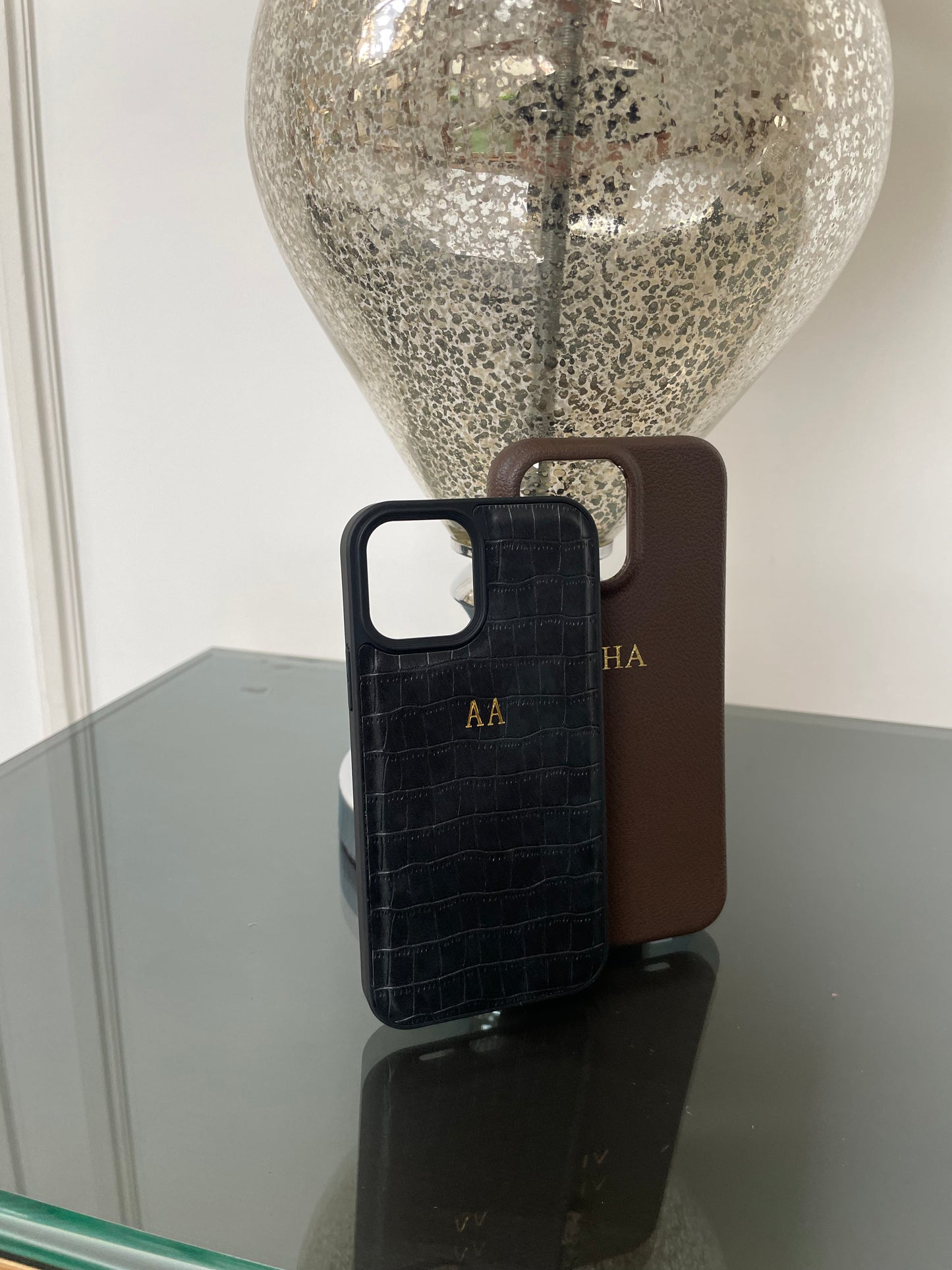 Personalised Croc Leather Case