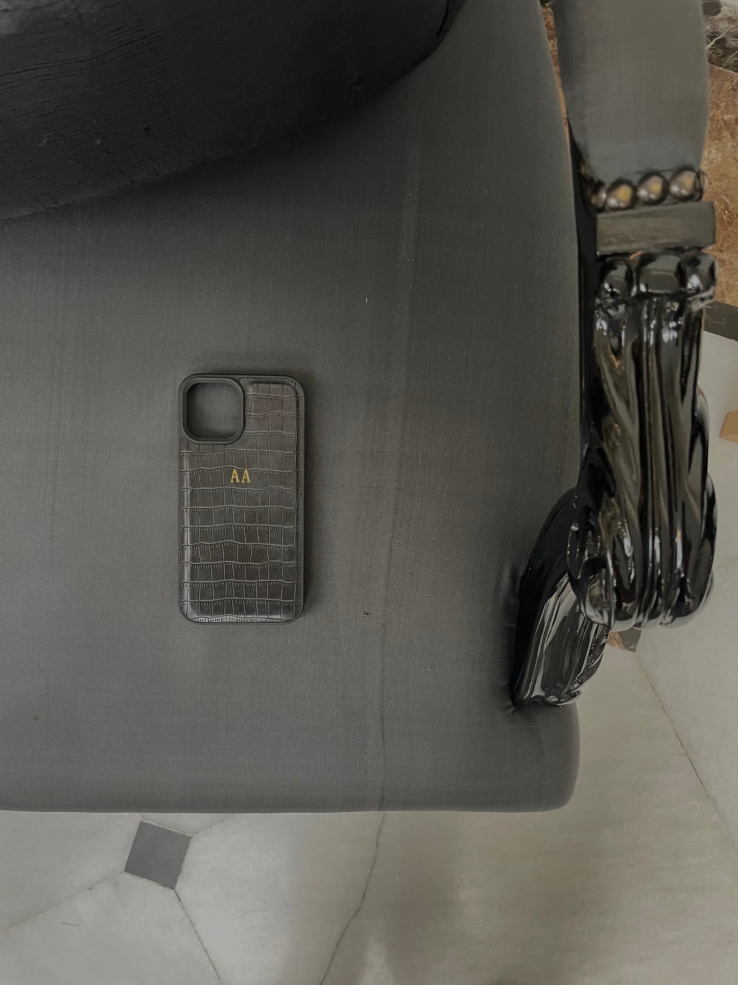 Personalised Croc Leather Case