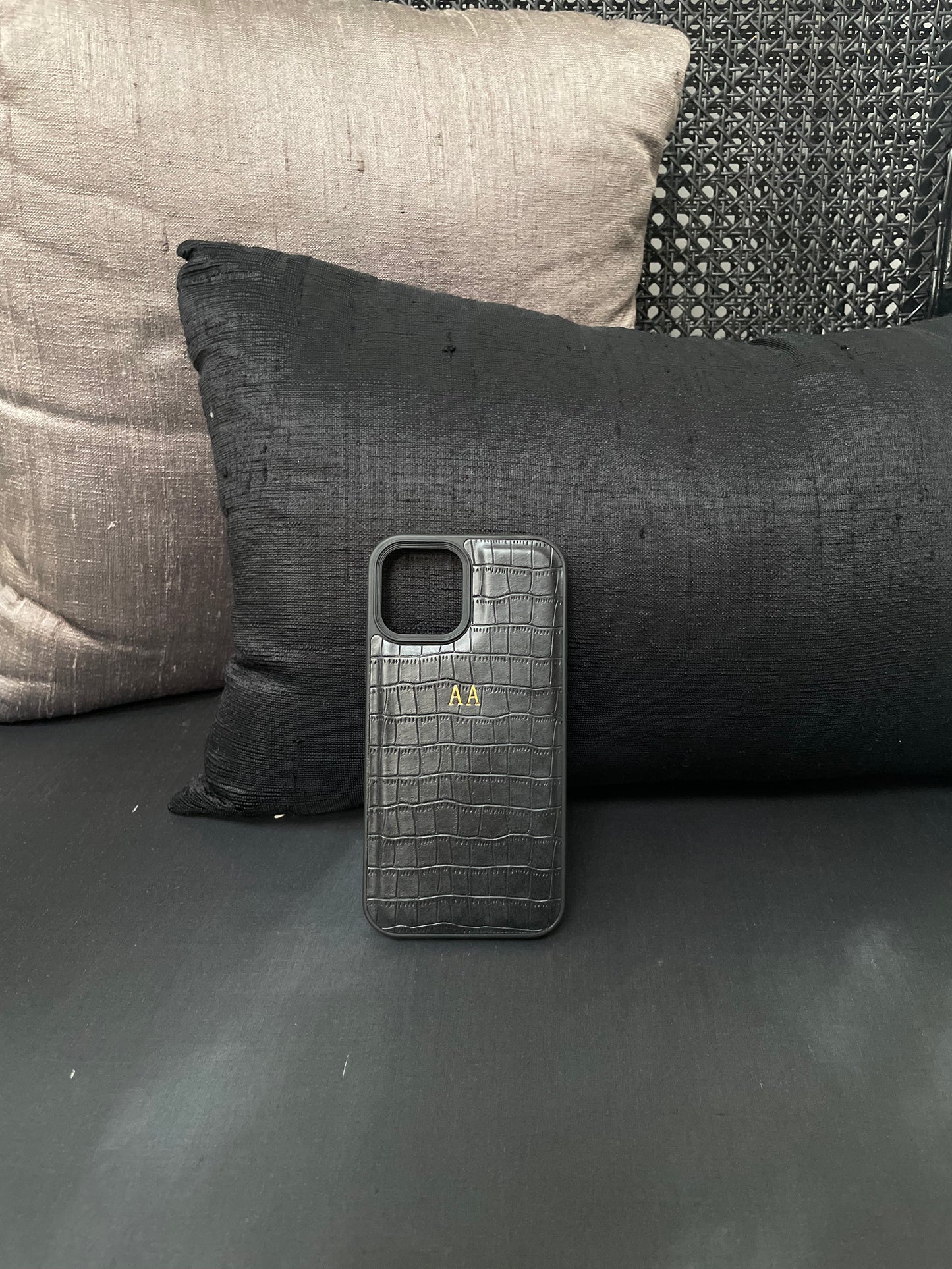 Personalised Croc Leather Case